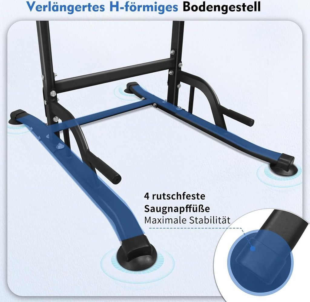 DH FitLife Power Tower Dip Station | Power Rack mit Produktbild 5