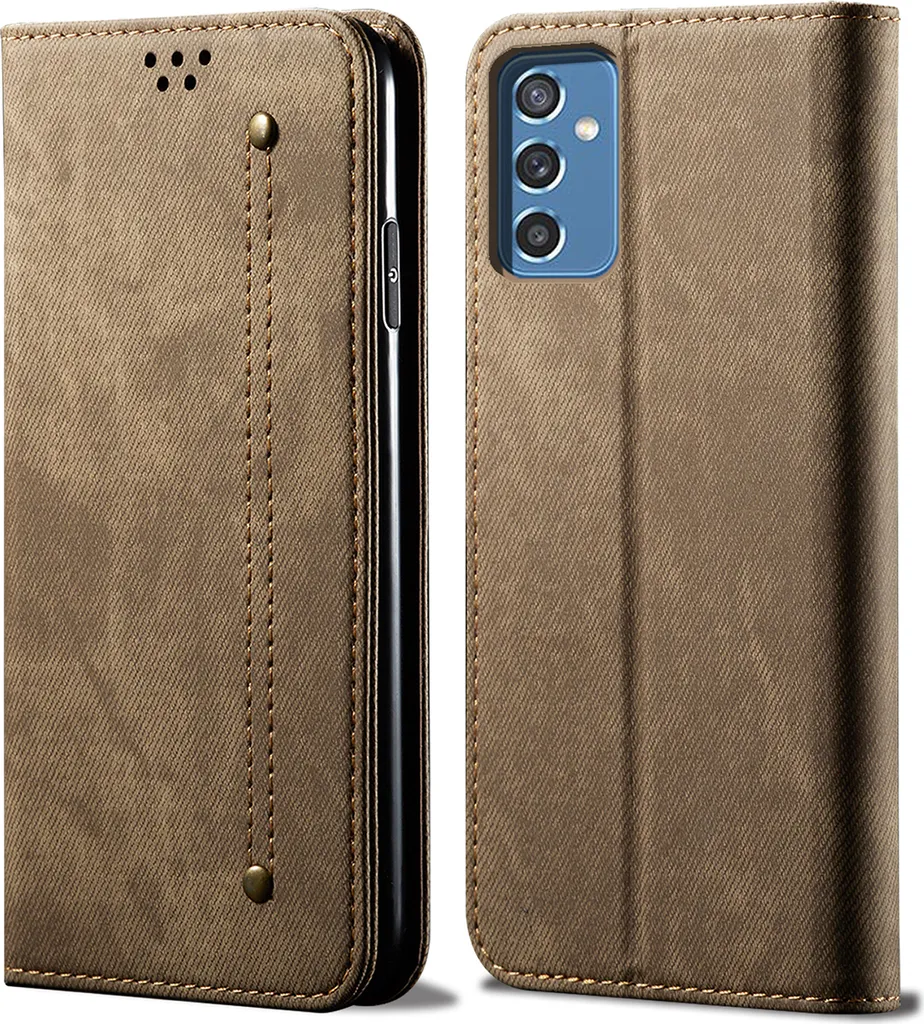 Custodia Khaki Galaxy M52 5G Flip Cover | Sottile e Funzionale