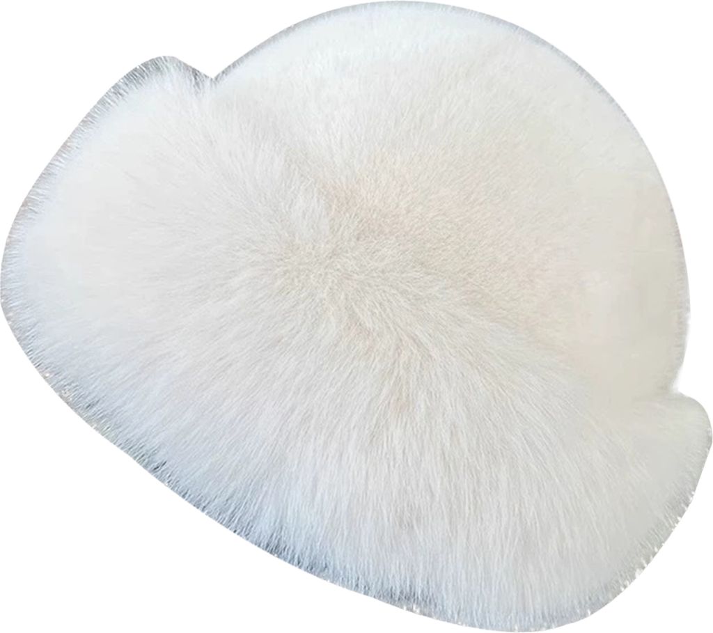 Wintermütze, einfarbig, verdickter, warmer Fischerhut mit Plüschrand, großer Kopfumfang, Kopfbedeckung für Damen, Alltagskleidung