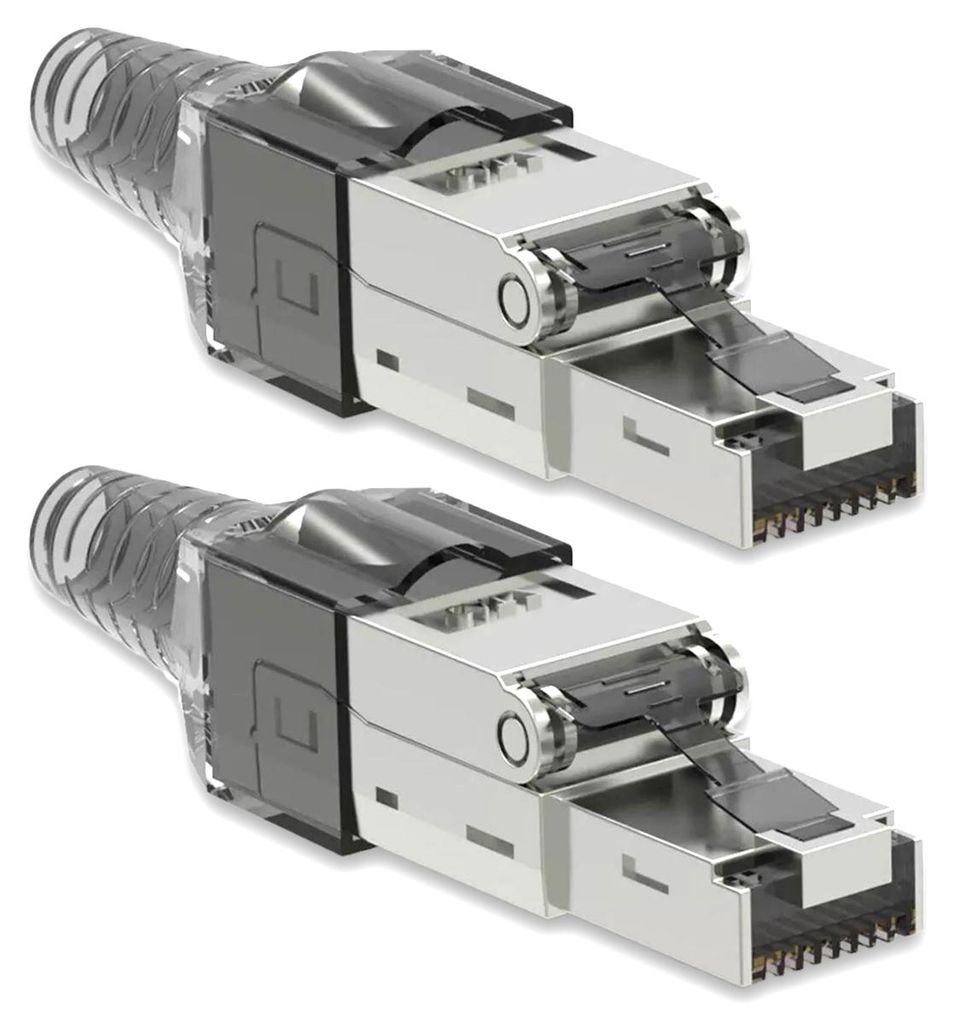 Netzwerkstecker Cat7 CAT 7 RJ45 Stecker 2x Steckverbinder Produktbild 