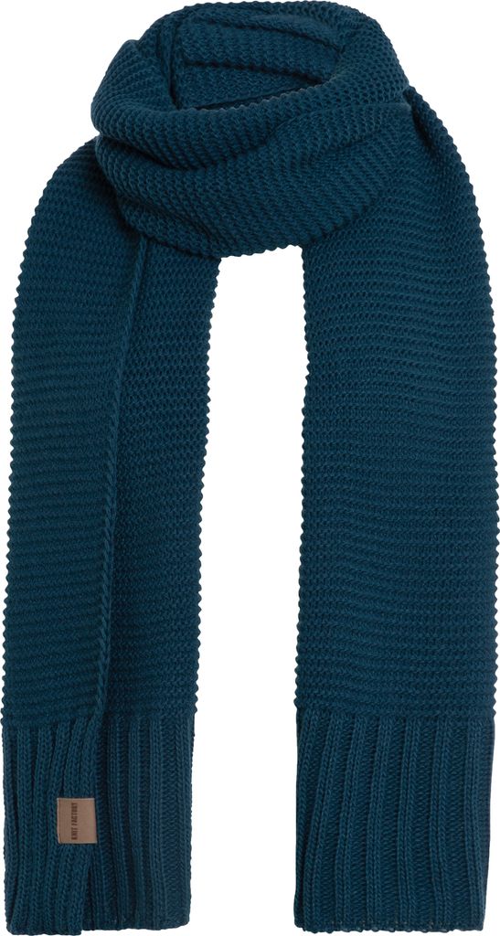 Knit Factory Jamie Schal - Petrol - 200x45 cm