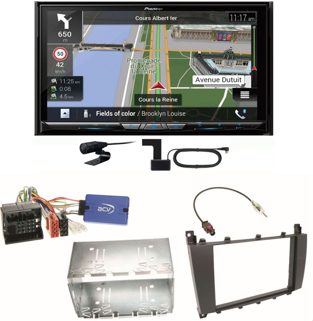 Pioneer AVIC-Z930DAB USB MP3 Navigation CD Einbauset für Mercedes G Klasse W463