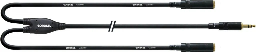 Cavo Sdoppiatore Cuffie Cordial CFY 0,3 WYY - 30cm Jack 3.5mm Stereo