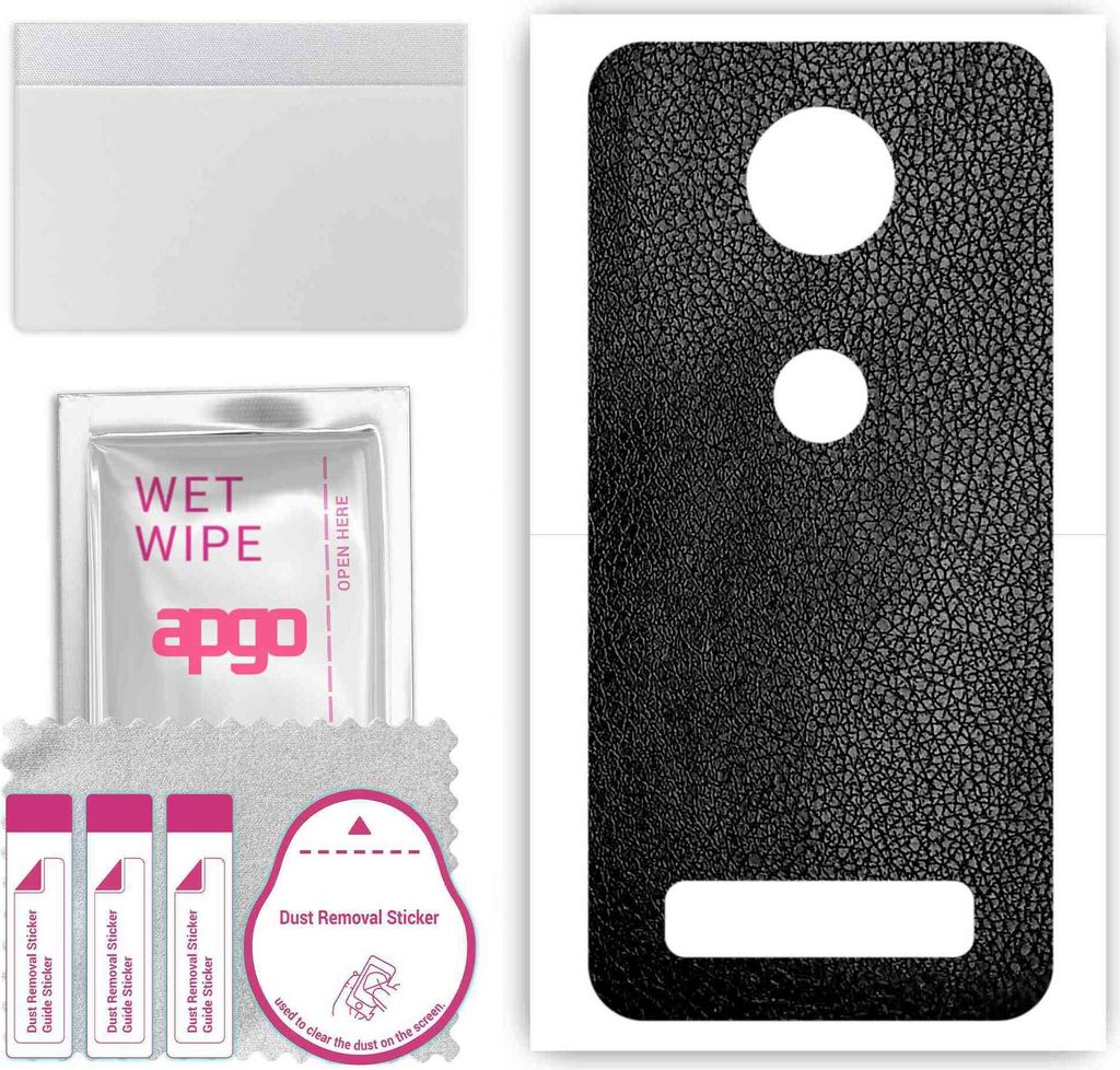apgo Rückseite Schutzfolie, Skin, kompatibel mit Motorola Moto Z2 Force, Hinten Displayschutzfolie aus Vinylfolie, kratzfest, einfache Montage - S...