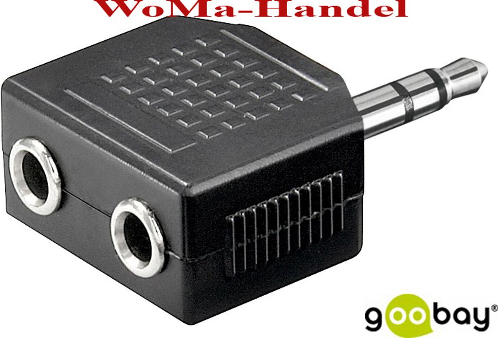 Audio-Adapter 3,5mm Stereo Stecker>2x3,5mm Kupp. Produktbild 5