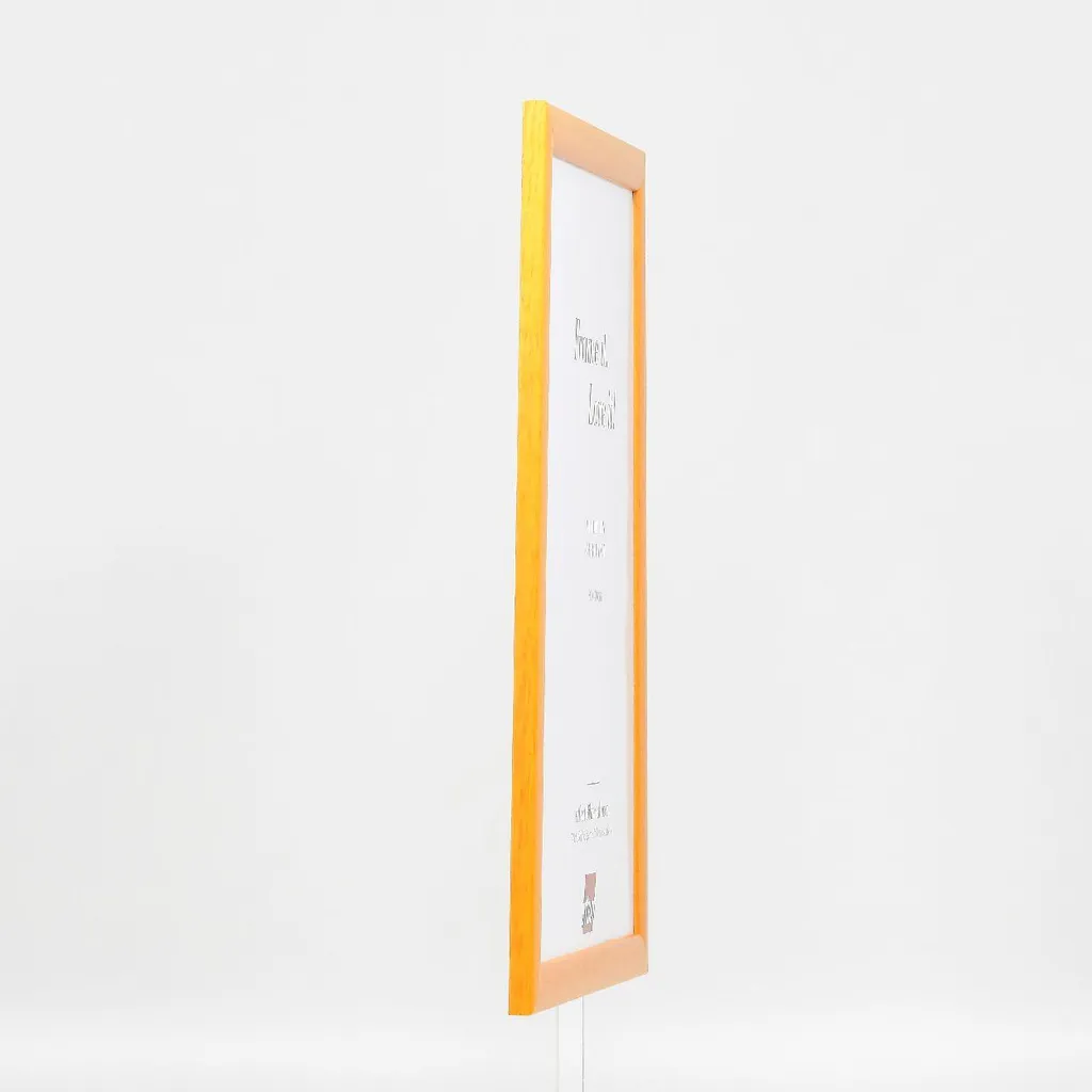 Cornice Legno Miele 24x30 cm | Profilo 43 & Vetro Soffiato - 8