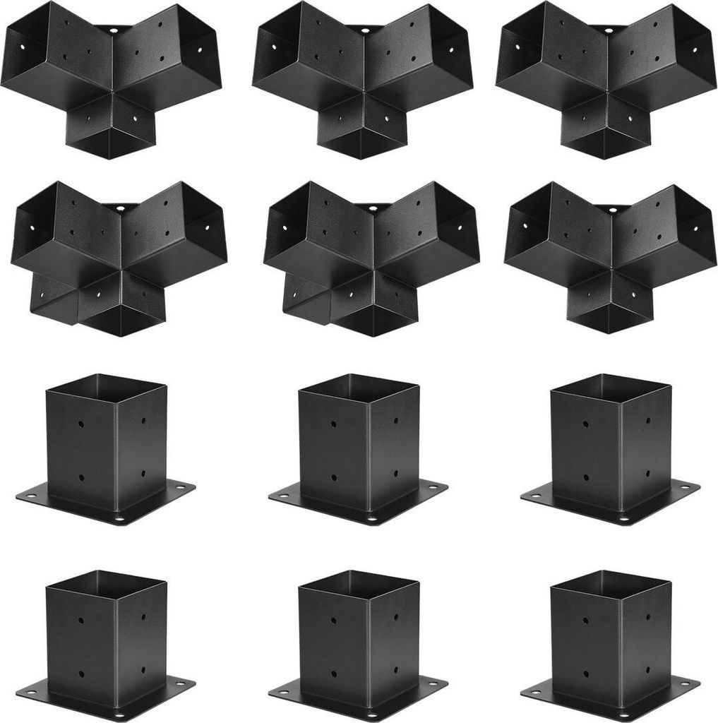 Kit staffe per pergola 4x4 pollici Staffe interne 3,5x3,5 a Immagine del prodotto 