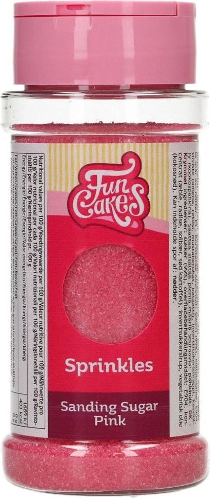 FunCakes Farbzucker / Sanding Sugar - Rosa 80 g