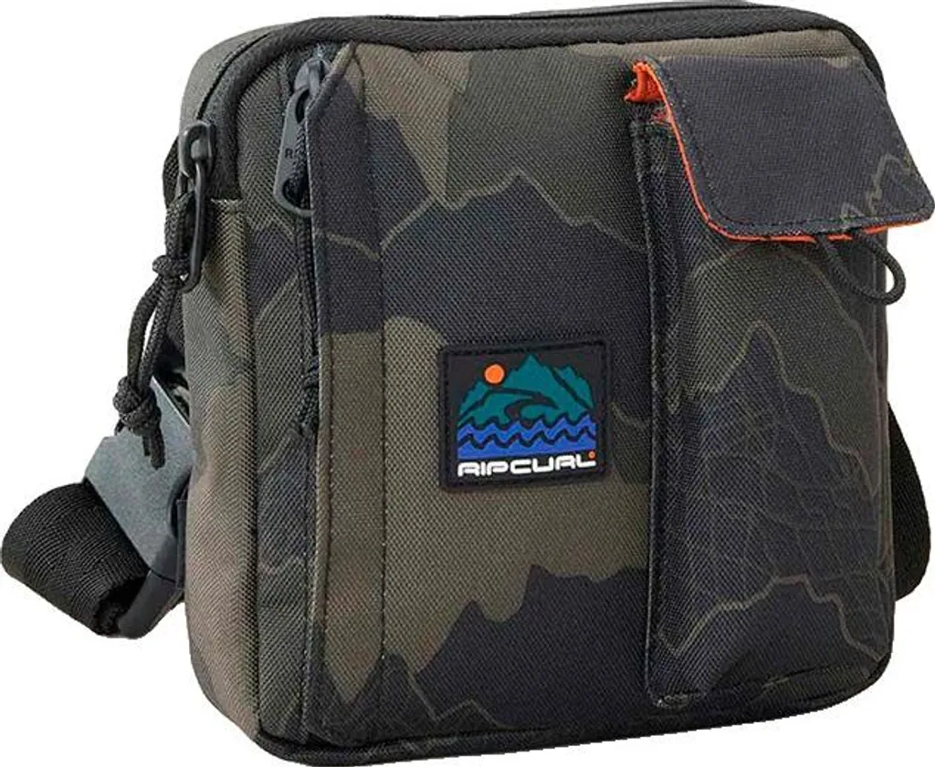 Borsello Uomo Rip Curl 24/7 Search Verde - Tessuto Hydro Protech