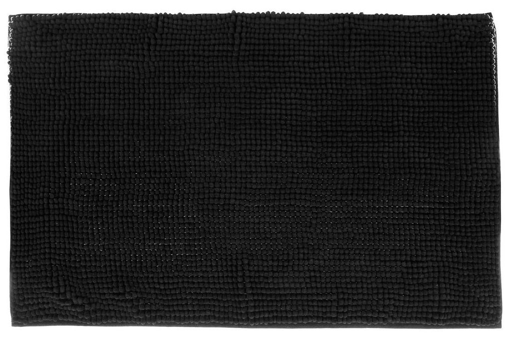 5five Simply Smart Badematte Colorama, 100% Polyester, Schwarz, 50 x 80 cm, 138043J
