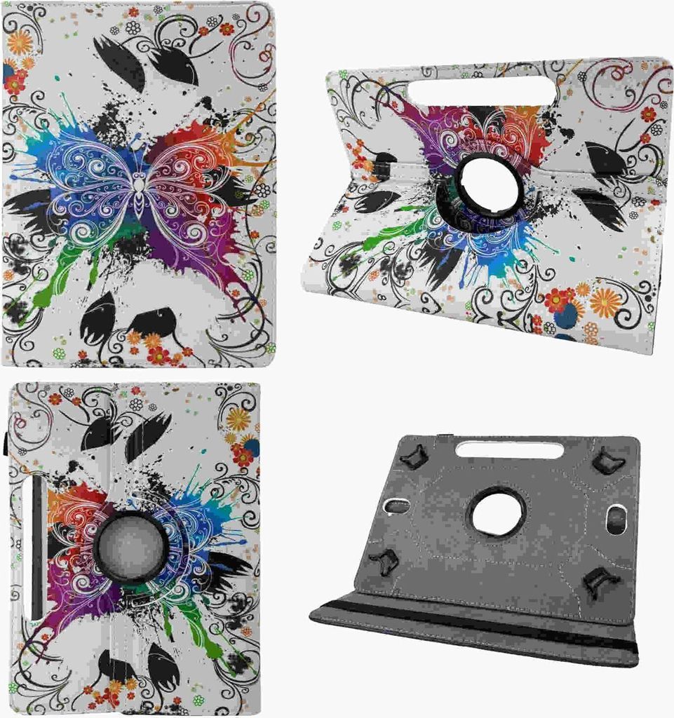 Für Apple iPad Air 11 Zoll 2025 / 2024 360 Grad Motiv 25 Tablet Tasche Kunst Leder Etuis Hülle