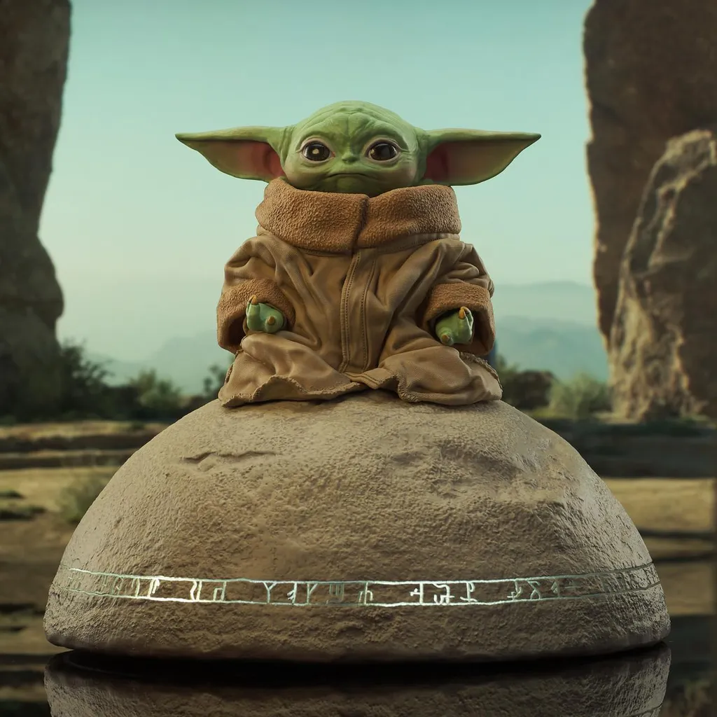 Statue Grogu Milestones 1/6 Star Wars : Finition Premium Sans Défaut