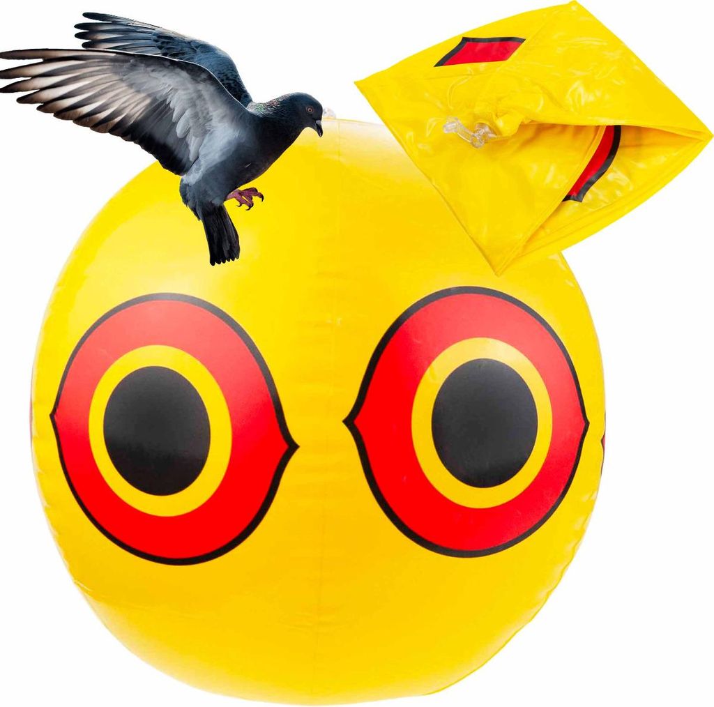 Tg71386 Żółty Balon Odstraszający Ptaki Gołębie Szpaki Do Zdjęcie produktu 