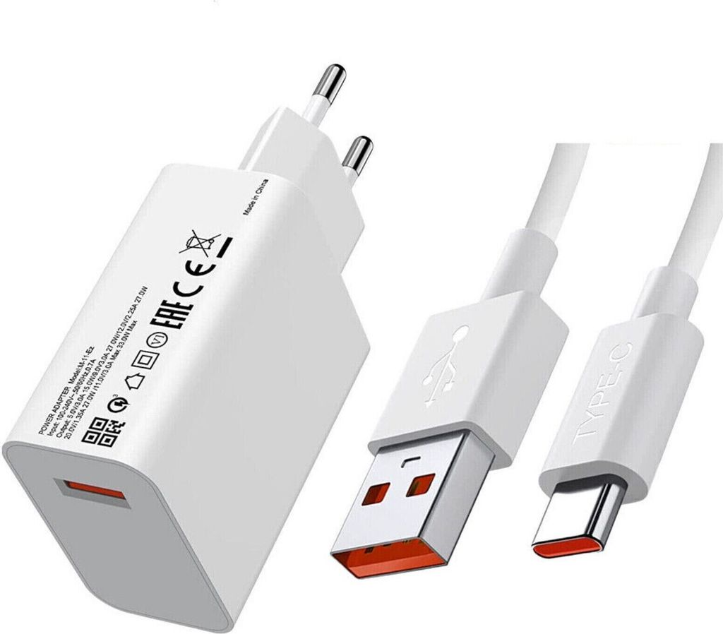 Original Xiaomi Schnellladegerät 33W Ladekabel Adapter Produktbild 1
