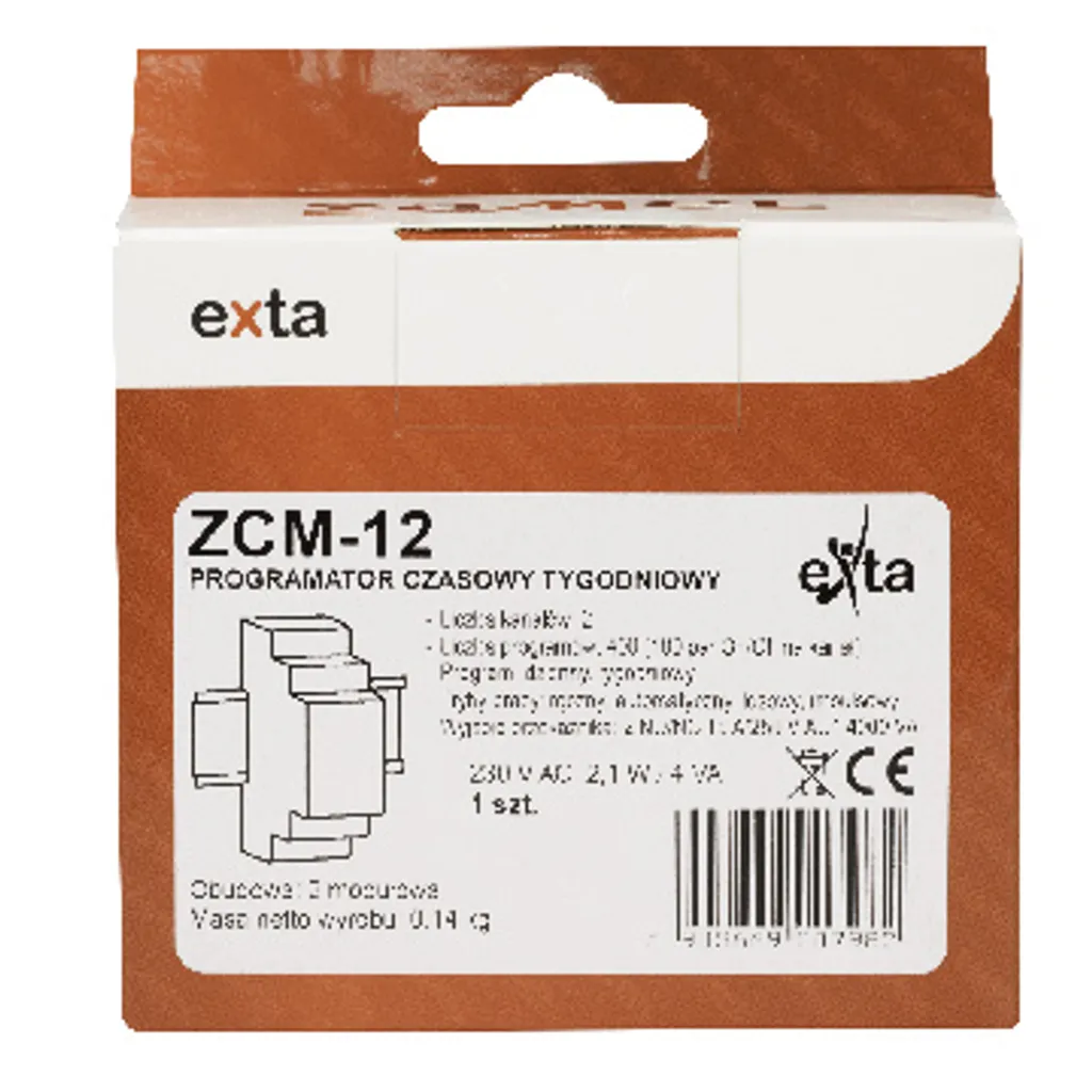 Gestionnaire d'éclairage 2 canaux ZCM-12 230V programmation 7 jours