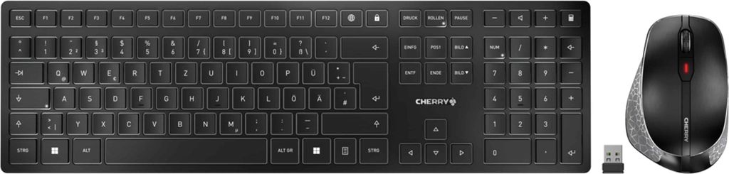 CHERRY TAS Desktop-Set DW 9500 SLIM Wireless DE-Layout sw Image du produit 