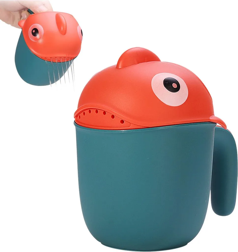 Laver les cheveux de bébé facilement - Gobelet ludique pour bain enfant