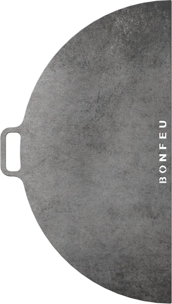 BonFeu BonPlancha 1/2 Plaque de Cuisson Acier pour Brasero Ø100cm