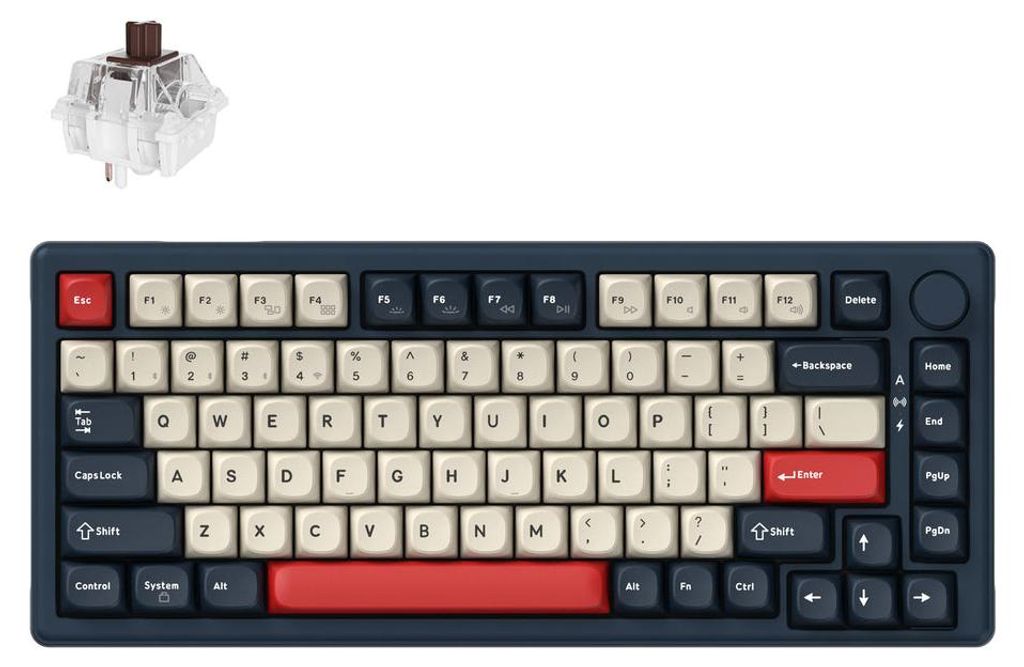 Clavier mécanique sans fil Keychron J2, compatible QMK, Image du produit 