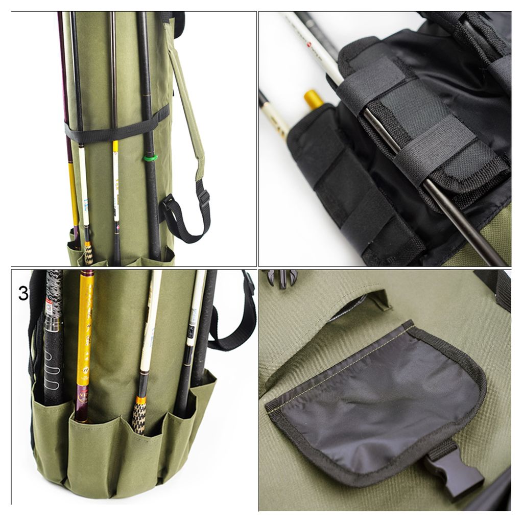 EUPHENG Tenkara Sling Pack – Verstellbare Schultertasche Für Angler, Große Kapazität, Atmungsaktiv, Farben Grün & Camo