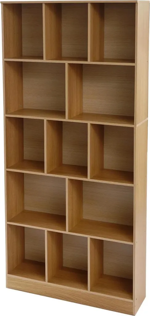 Étagère à livres 5 niveaux 80x24x180 cm - Meuble de rangement marron