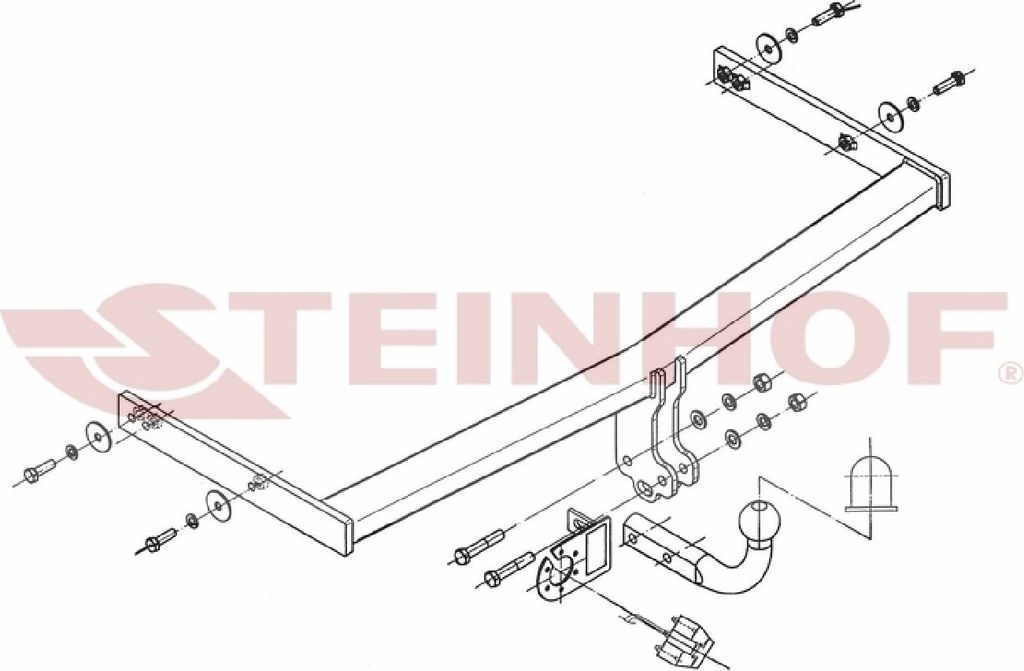 Z547829 Anhängerkupplung passend für SEAT Toledo 2005-2009 starr