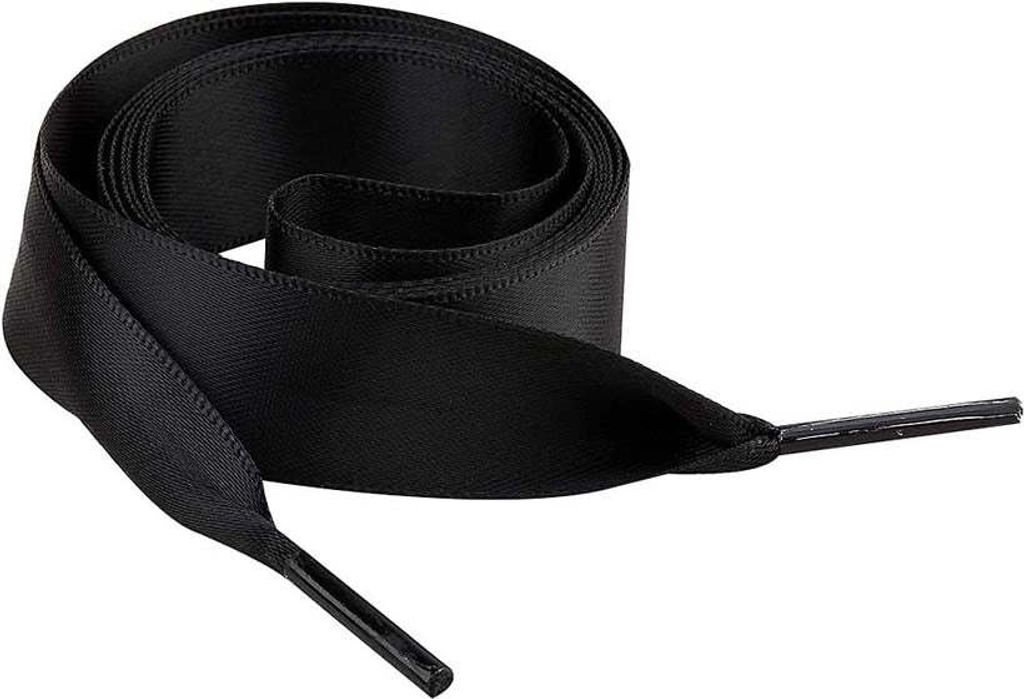 Satin Schnürsenkel - Schwarz - 140 cm