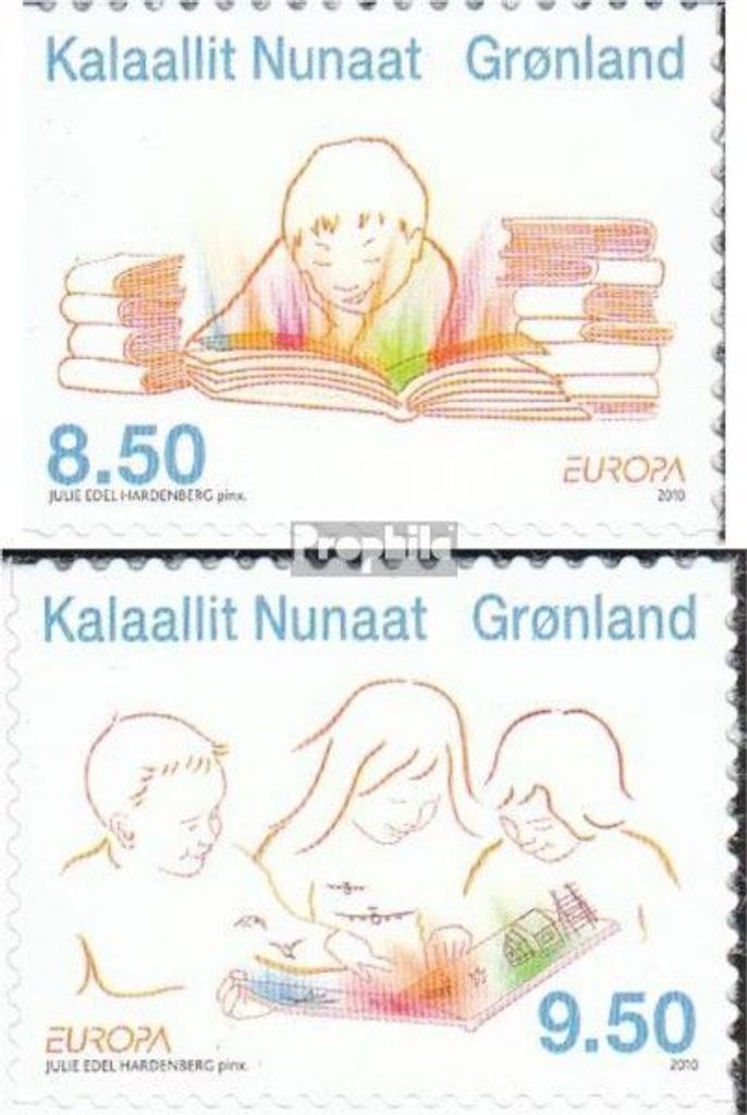 Briefmarken Dänemark - Grönland 2010 Mi 556-557 (kompl.Ausg.) postfrisch Europa: Kinderbücher
