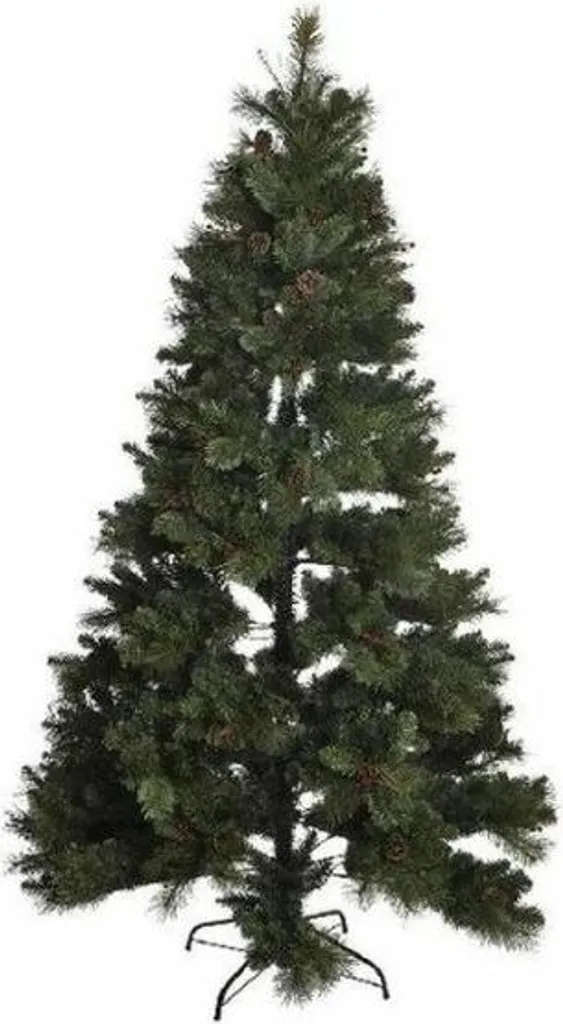 Grand sapin de Noël artificiel vert 150 cm pour décoration d'intérieur