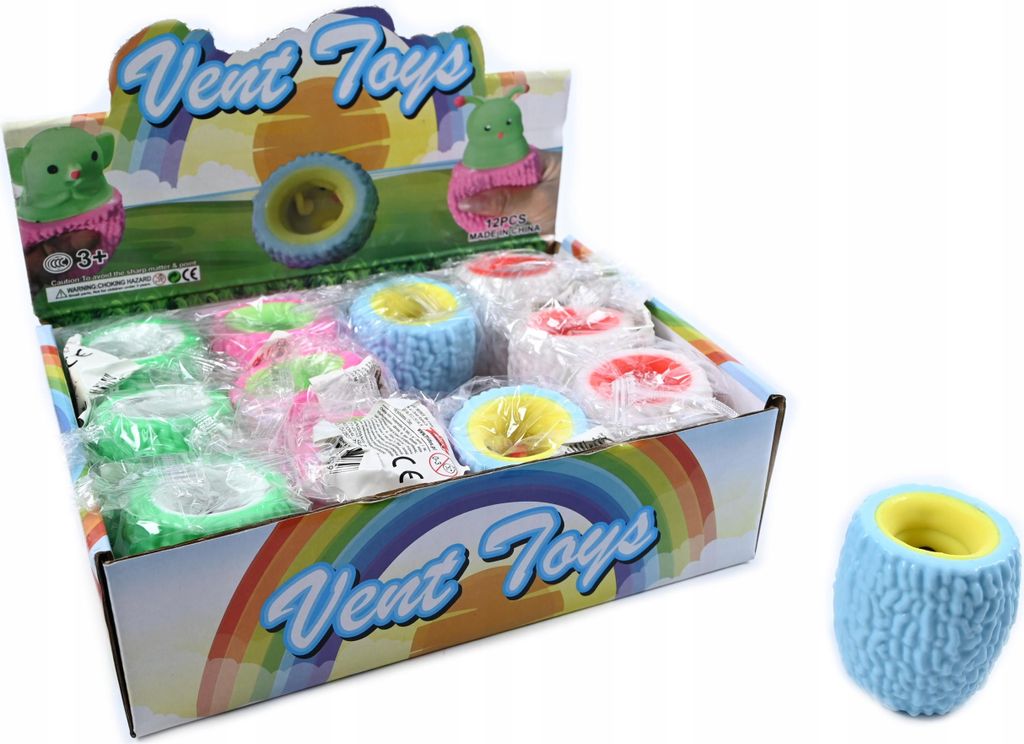 Anti-Stress Ball Squishy 6cm - Knautschball zur Entspannung Sensory Toy Verschiedene Farben
