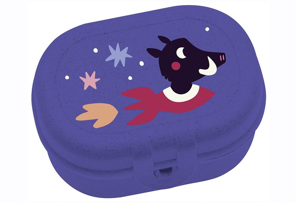 Koziol Snackbox Pascal Mini Space, Kunststoff, Organic Blue, 8358746