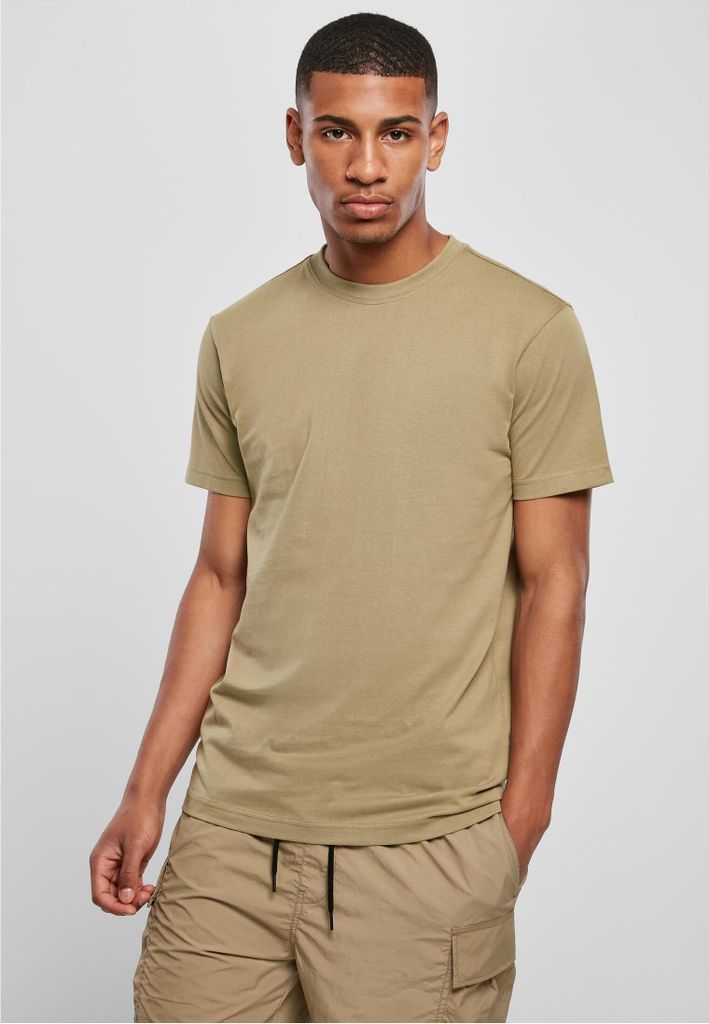 Urban Classics TB2684 | Basic Tee Herren T-Shirt - Farbe: Khaki - Größe: S