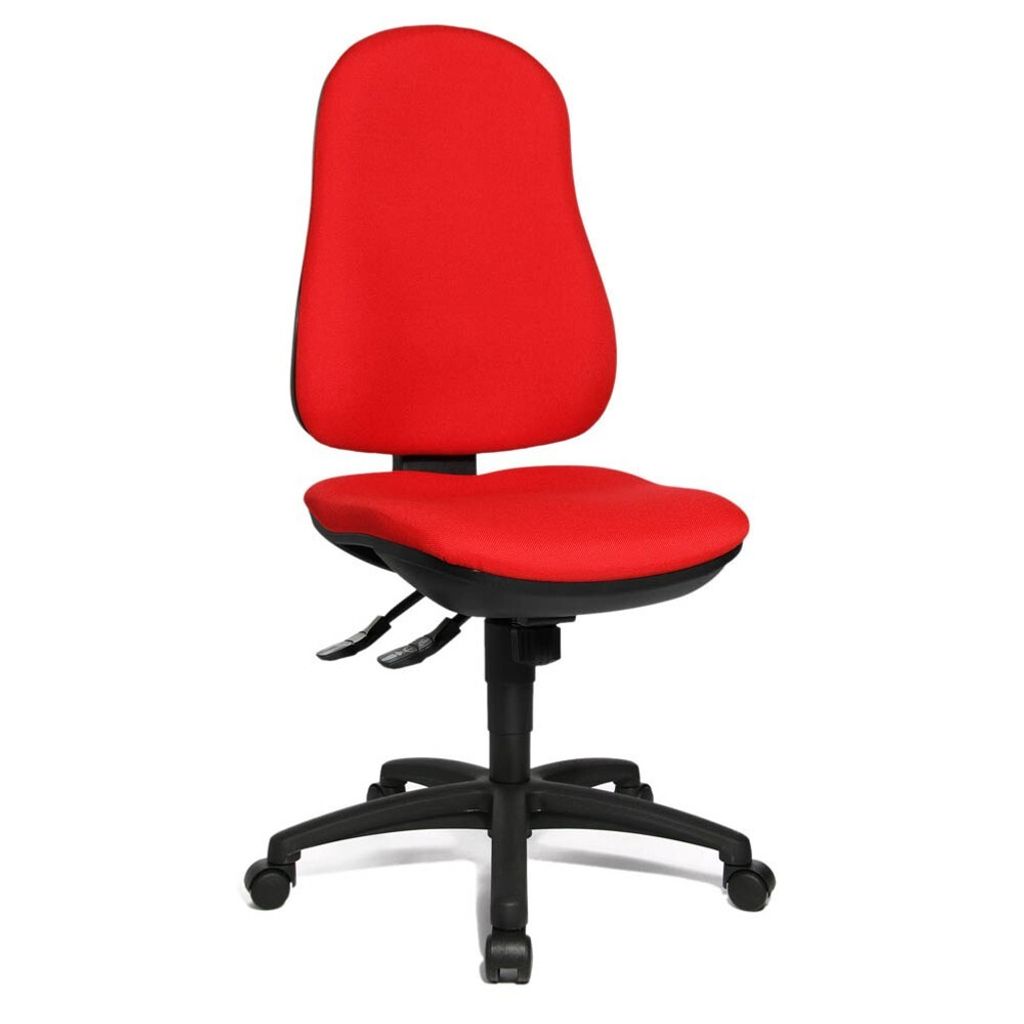 Topstar Bürostuhl Support SY, 8550 G21 rot, schwarz Stoff