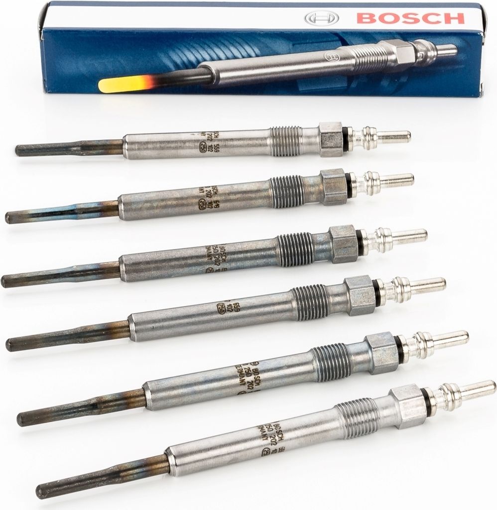 6x Glühkerzen Original BOSCH 0250202102 für AUDI A4 B5 B6 Produktbild 