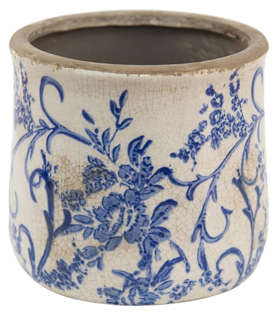 Vaso da fiori Clayre & Eef Ø 12x11 cm Fiori in Immagine del prodotto 