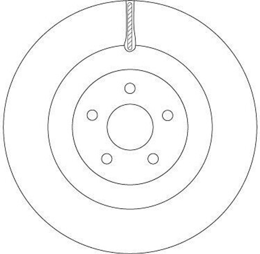 TRW DF6871 Bremsscheibe OE 1936713 kompatibel mit Focus