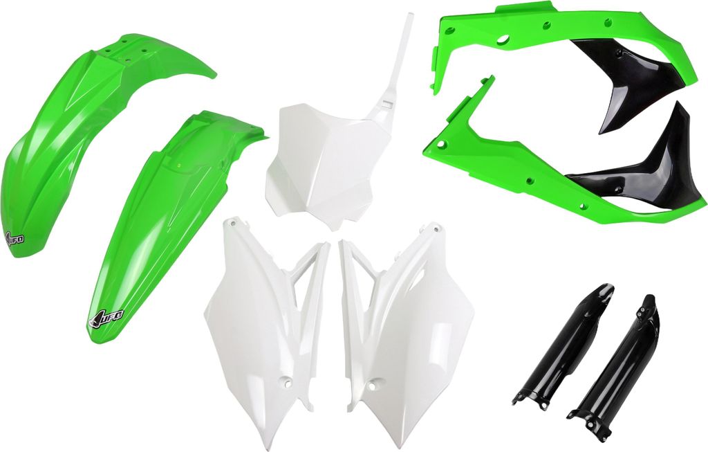 UFO PLAST Verkleidungssatz Für Kawasaki-Modelle A OEM, grün, wei