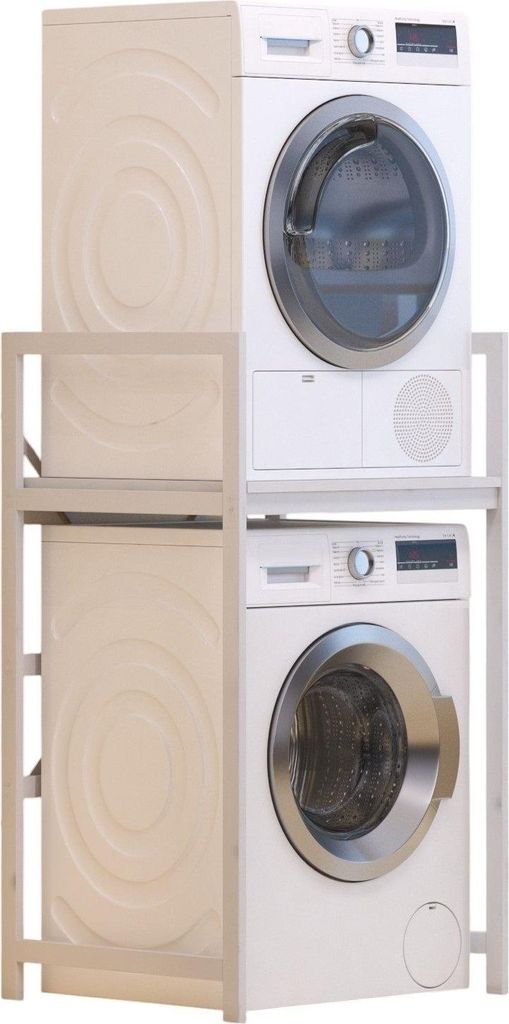 Skye Decor, C7 - White, Waschmaschinenschrank, Weiß, 100% Produktbild 