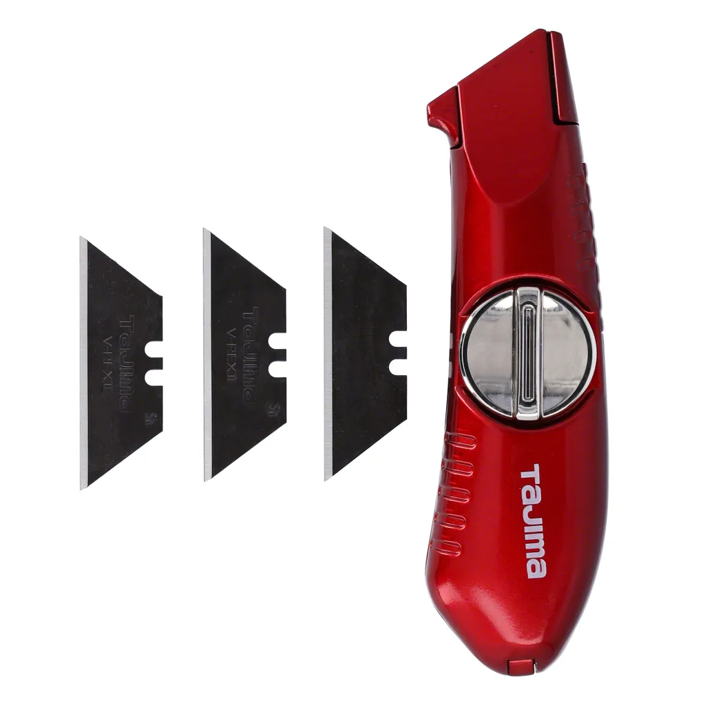 Couteau V-Rex II Tajima ergonomique à haute résistance avec lames trapèzes