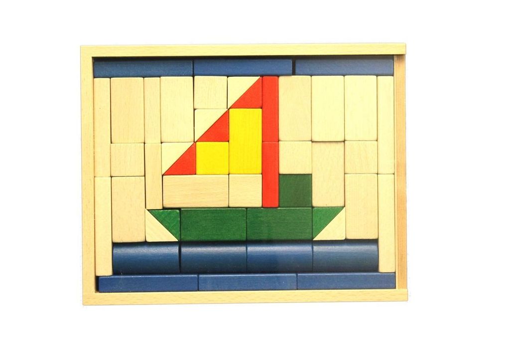 Ebert 205319 Baukasten Schiff Holzbausteine