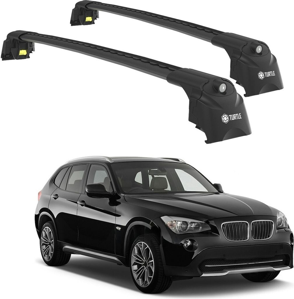 TURTLE DACHTRÄGER AIR-2 , Schwarz BMW X1 E84 2009 - 2015 Produktbild 