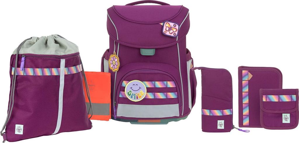 Lässig Schulranzen Set 7-teilig, Slim Unique lilac Produktbild 