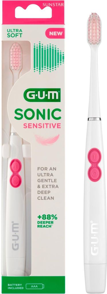 Gum Sonic Sensitive Spazzolino Batteria Adulto Immagine del prodotto 