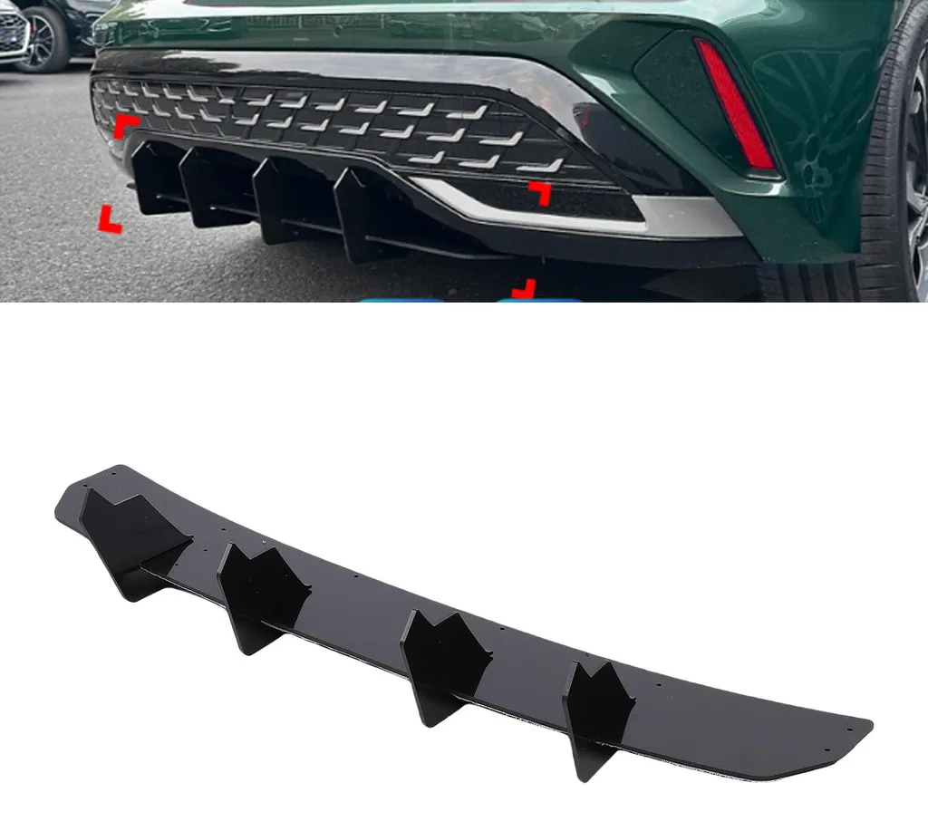 Diffuseur Arrière Aérodynamique Noir Brillant pour Stable 8Y Hatchback - 5