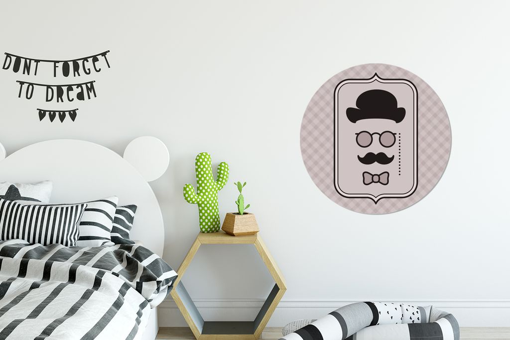 MuchoWow - Wand Kreis - Das Schlafzimmer - Die Bilder - Wandmalerei - Kunst für das Haus - das Plastik
