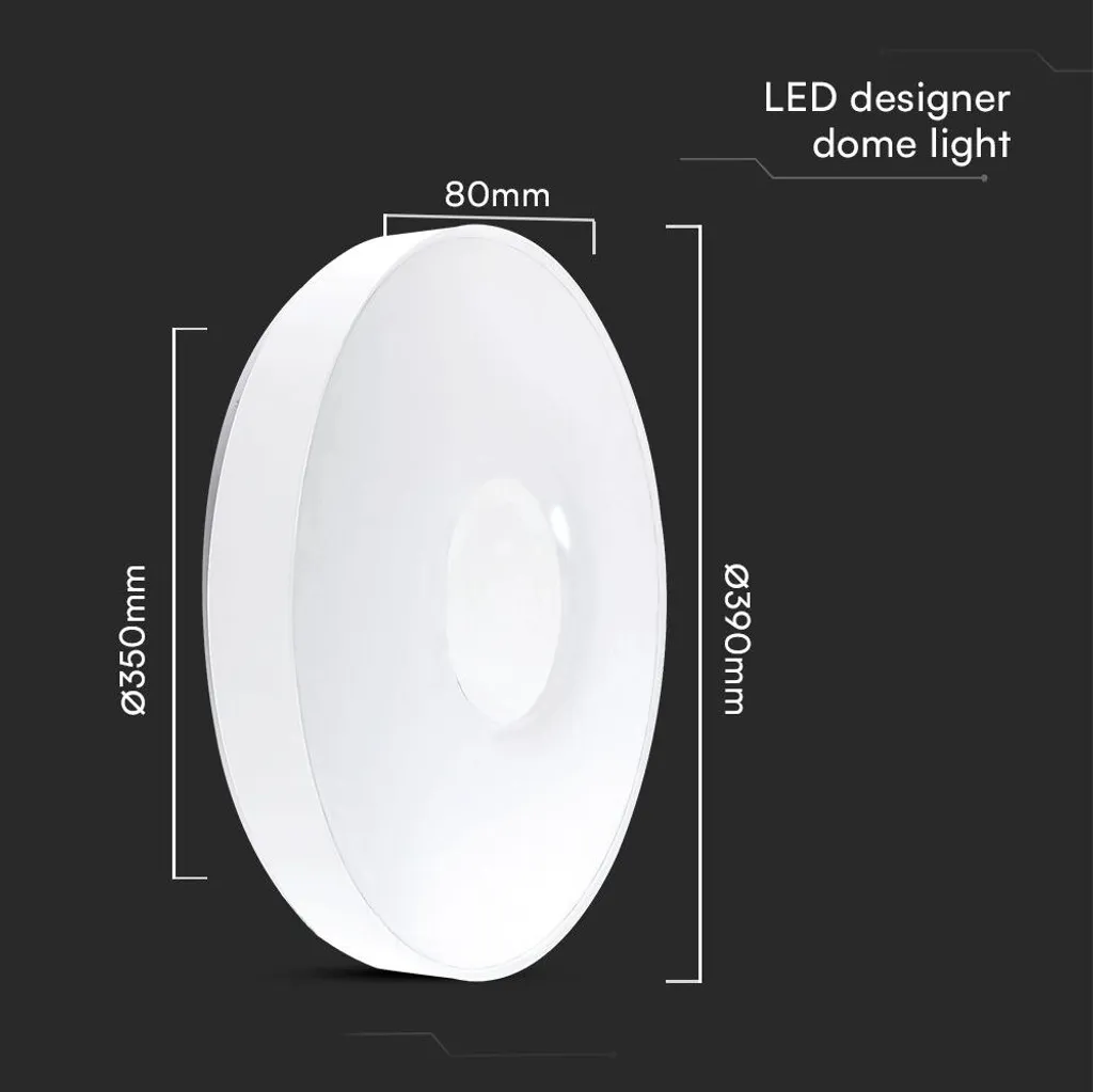 Plafoniera LED, telecomando, cambio colore, D 39 cm - 5