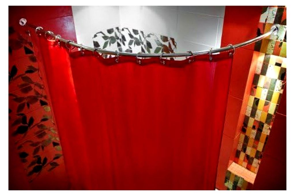 ALU 80x80 cm DUSCHVORHANG STANGE OVAL CHROM SILBER OVALSTANGE DUSCHE! ARCHED ROD!