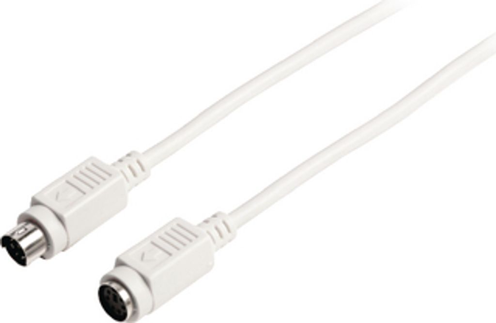 Valueline PS/2-Kabel PS/2 male - PS/2 female 2.00 m Elfenbein NE56065373