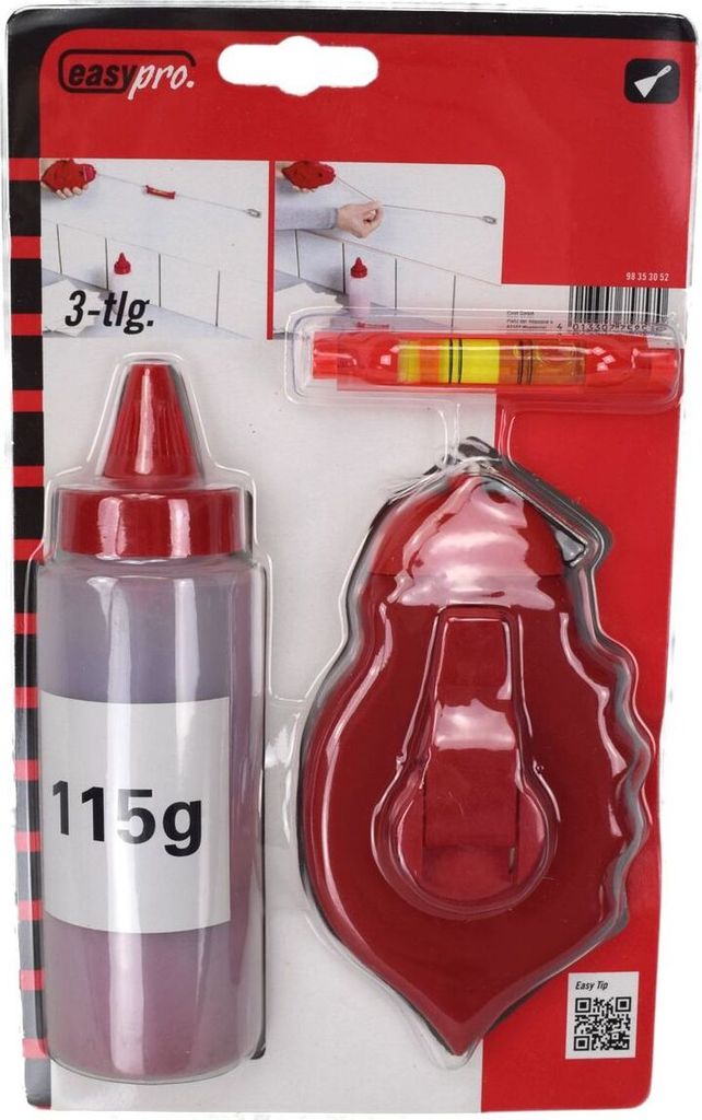 Schlagschnur 30m Maurerschnur 3tlg. Schnippschnur Produktbild 