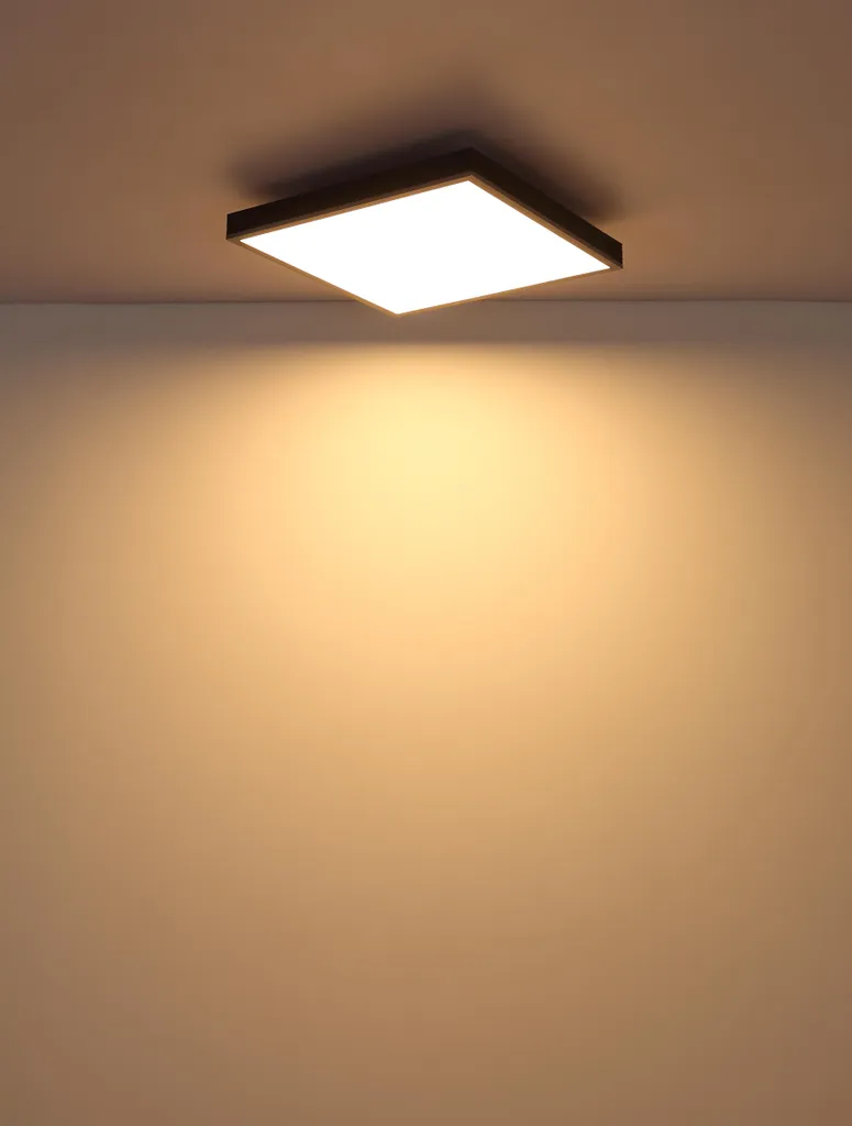 Plafonnier LED 45 cm gris opale avec diffuseur anti-éblouissement